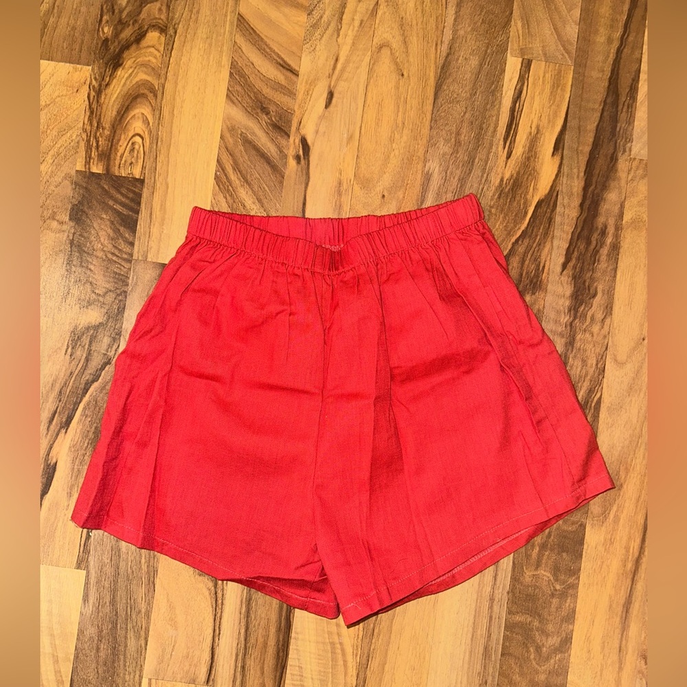 Red shorts